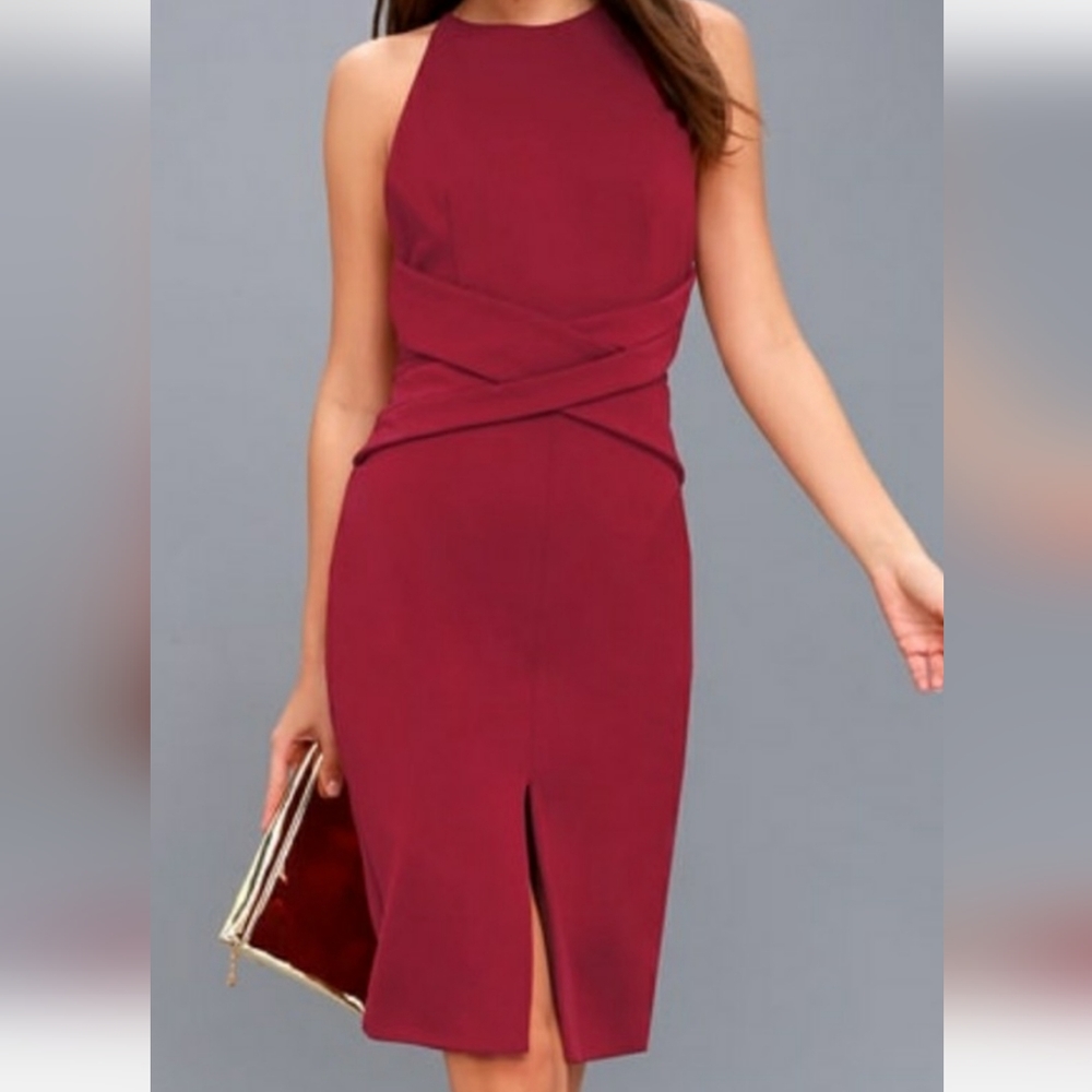 Lulús mini dress red elegant dress size (M)